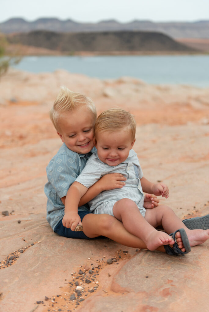 Brothers at Sand Hollow family photos