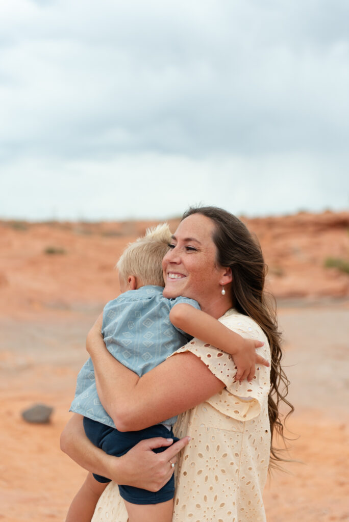 Mother and son Sand Hollow family photos
