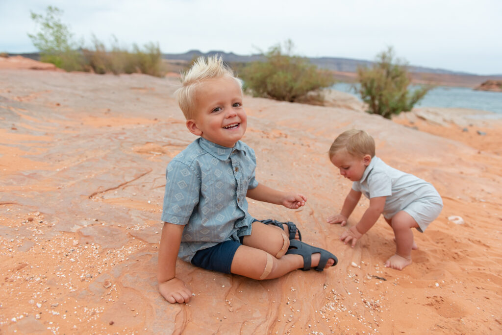 Brothers at Sand Hollow family photos
