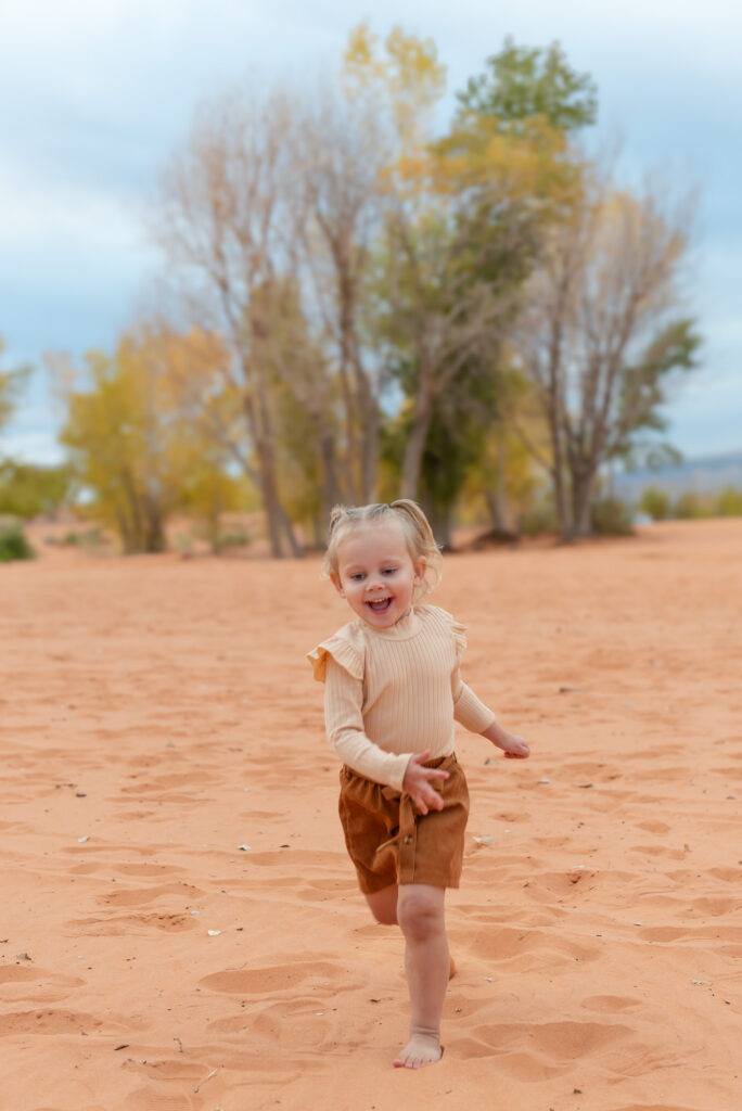 Running through the sand at Sand Hollow