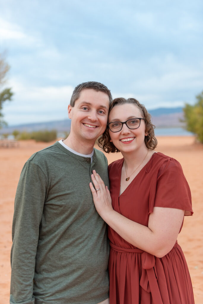 Couple photos during family session