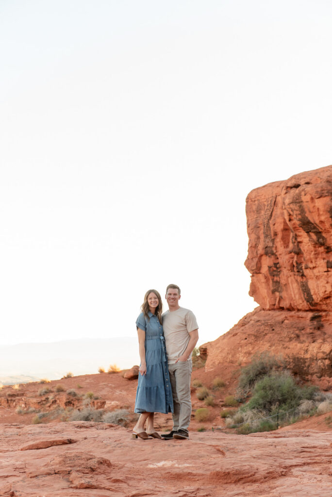 Couple Red Rock Photos Pioneer Park St George Utah